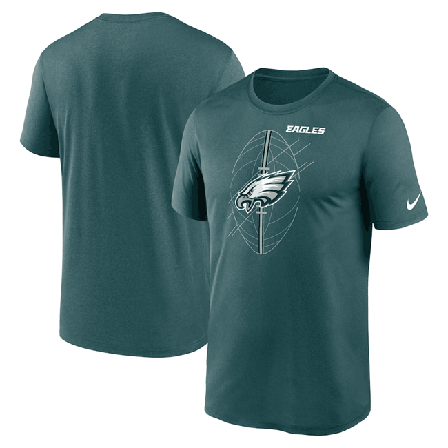 Men's Philadelphia Eagles Green Legend Icon Performance T-Shirt Men's Philadelphia Eagles Green Legend Icon Performance T-Shirt